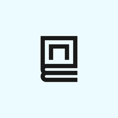 en book logo or letter en
