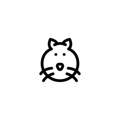 grimalkin pussycat cat Outline Icon, Logo, and illustration