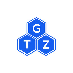 GTZ letter logo design on black background. GTZ  creative initials letter logo concept. GTZ letter design.