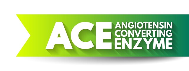 ACE Angiotensin-Converting Enzyme - central component of the renin–angiotensin system, which controls blood pressure, acronym text concept background