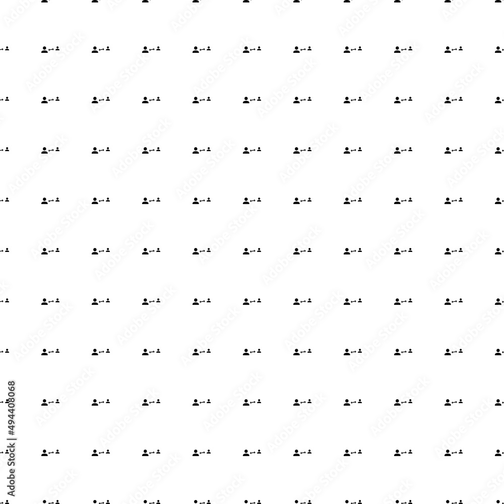 Poster square seamless background pattern from geometric shapes. the pattern is evenly filled with black so