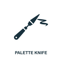 Palette Knife icon. Monochrome simple Palette Knife icon for templates, web design and infographics