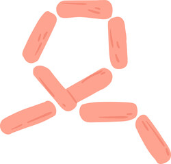 Sausages Cartoon Illustration