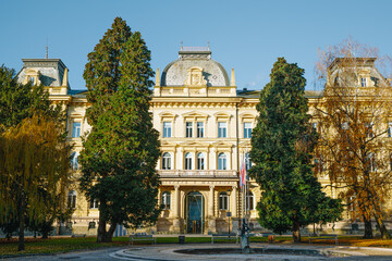 University of Maribor main entrance and facade. The University of Maribor is Slovenia's...