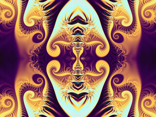 Beautiful fractal. Computer generated image. Fractal background. Abstract spirals. Seamless pattern. Beautiful background for greetings card, flyers, invitation, posters, brochure, banners, calendar.