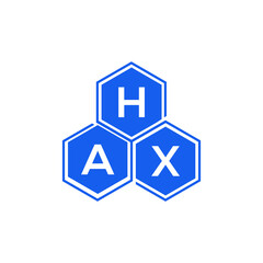 HAX letter logo design on black background. HAX  creative initials letter logo concept. HAX letter design.