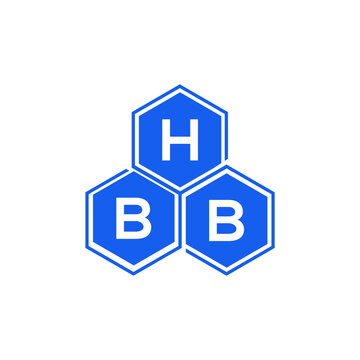 HBB letter logo design on black background. HBB  creative initials letter logo concept. HBB letter design.