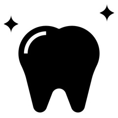TOOTH glyph icon,linear,outline,graphic,illustration