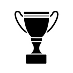Winner Trophy Icon Logo Design Vector Template Illustration