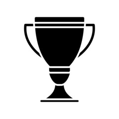 Winner Trophy Icon Logo Design Vector Template Illustration