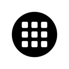 App menu button vector icon