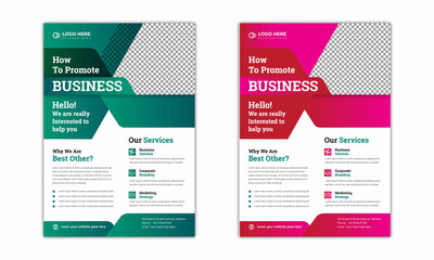 abstract, business, of modern design poster flyer brochure cover layout template, vector template in A4 size - Vector.