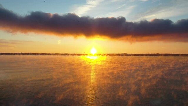 Sunrise on Lake Shaped Like a Cross Reveal