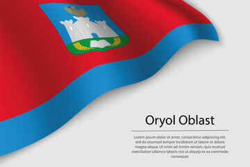 Wave flag of Oryol Oblast is a region of Russia