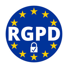 Symbole RGPD règlement général sur la protection des données 