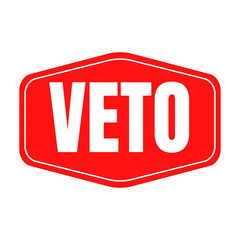 Veto symbol icon illustration