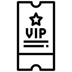 TICKET line icon,linear,outline,graphic,illustration