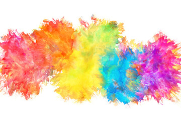 空 雲 虹 水彩 ベクター 背景