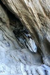 神奈川県三浦半島の岩の奇妙な穴