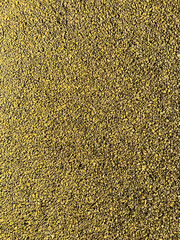 Texture of fine crumbs close-up with blur
