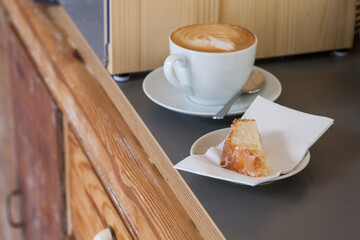 cup of coffee and cake