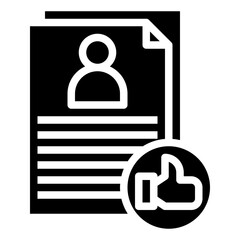 Fototapeta premium LIKE glyph icon,linear,outline,graphic,illustration