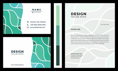 aesthetic business card and letterhead design