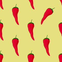 Vegetable seamless peppers pattern for fabrics and textiles and packaging and gifts and cards and linens and kids