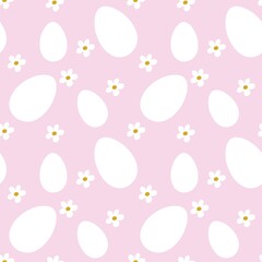 Easter seamless pattern with eggs for wallpaper and fabrics and textiles and packaging and gifts 