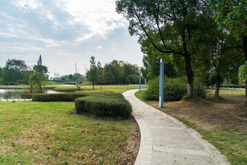 The road of City Park in China