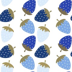 Summer seamless strawberry pattern for fabrics and textiles and packaging and gifts and cards and linens and kids