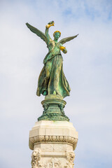 Fototapeta premium view of the centenary monument in nice on the promenade des anglais
