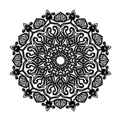Hand drawn mandala. decoration in ethnic oriental  doodle ornament.