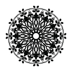 Hand drawn mandala. decoration in ethnic oriental  doodle ornament.