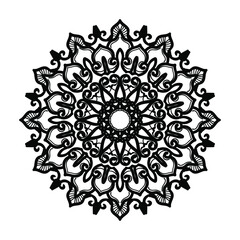 Hand drawn mandala. decoration in ethnic oriental  doodle ornament.