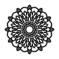 Hand drawn mandala. decoration in ethnic oriental  doodle ornament.