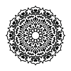 Hand drawn mandala. decoration in ethnic oriental  doodle ornament.