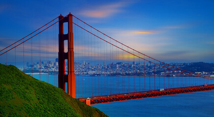 Fototapeta na wymiar Golden Gate Bridge in San Francisco California, USA 
