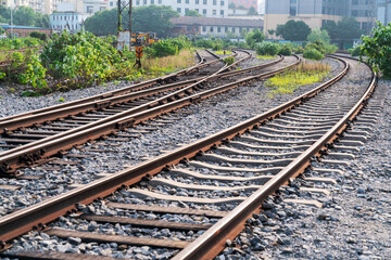 The way forward railway outdoors