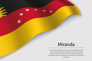 Wave flag of Miranda is a state of Venezuela