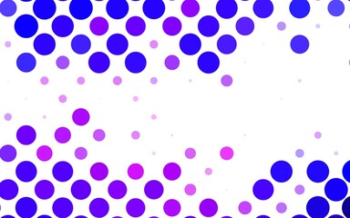 Light Purple, Pink vector Illustration with set of shining colorful abstract circles.