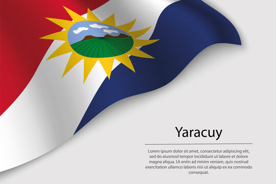 Wave flag of Yaracuy is a state of Venezuela