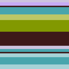 Seamless vector stripe vintage pattern with colored horizontal parallel stripes in green, black, purple, blue and teal background.