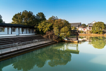 Obraz premium A traditional garden in the Jiangnan style