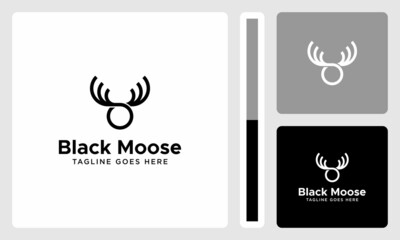 moose head outline logo