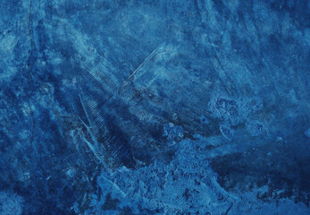 Blue cement wall background with abstract pattern in retro concept for wallpaper or graphic design