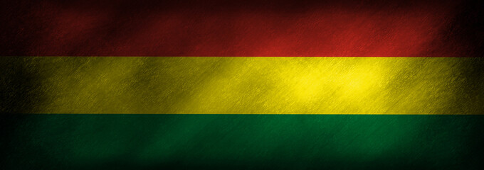 The flag of Bolivia on a retro background
