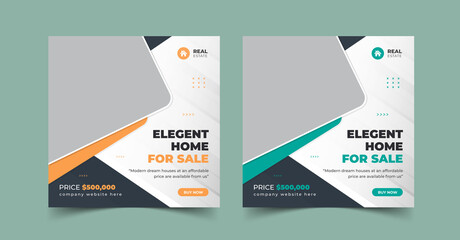 Real estate house sale social media post instagram banner