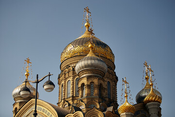 Fototapeta na wymiar domes of church
