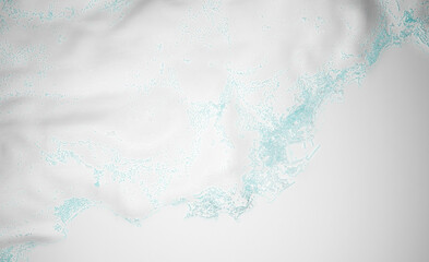 simplified map of the country monaco aerial view